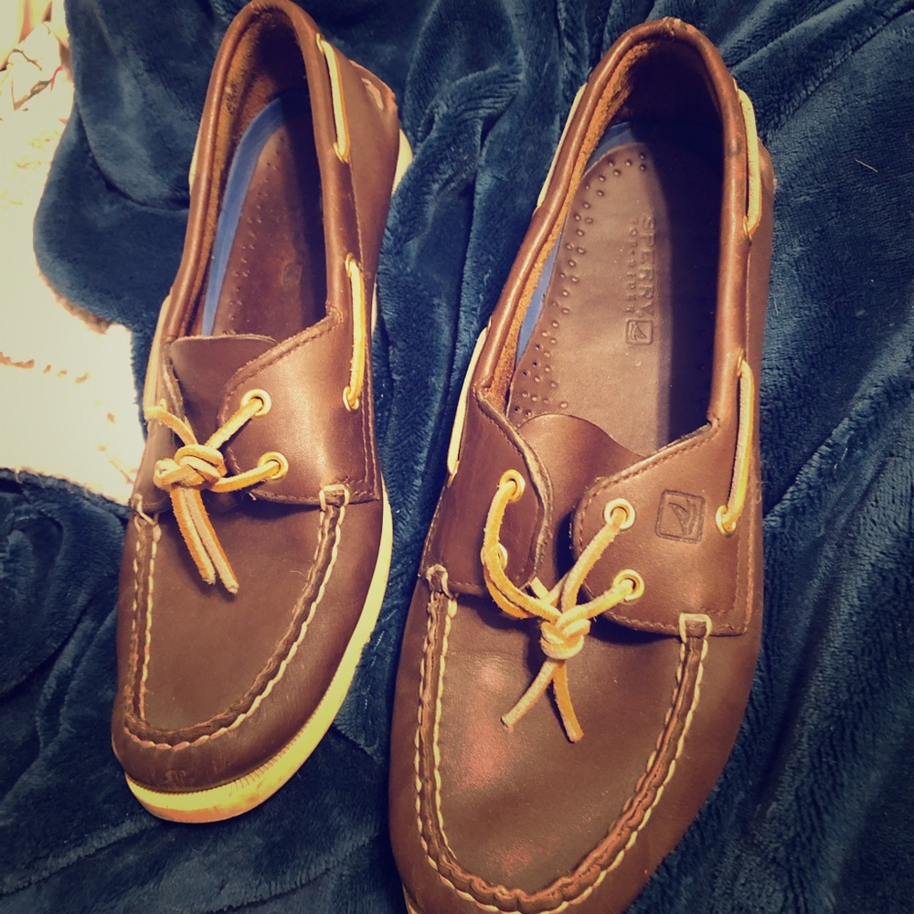 Dark Brown Sperry Top Siders Loafers- Sz. 10